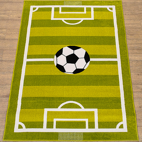 Российский прямой зеленый ковер фэнси 20749